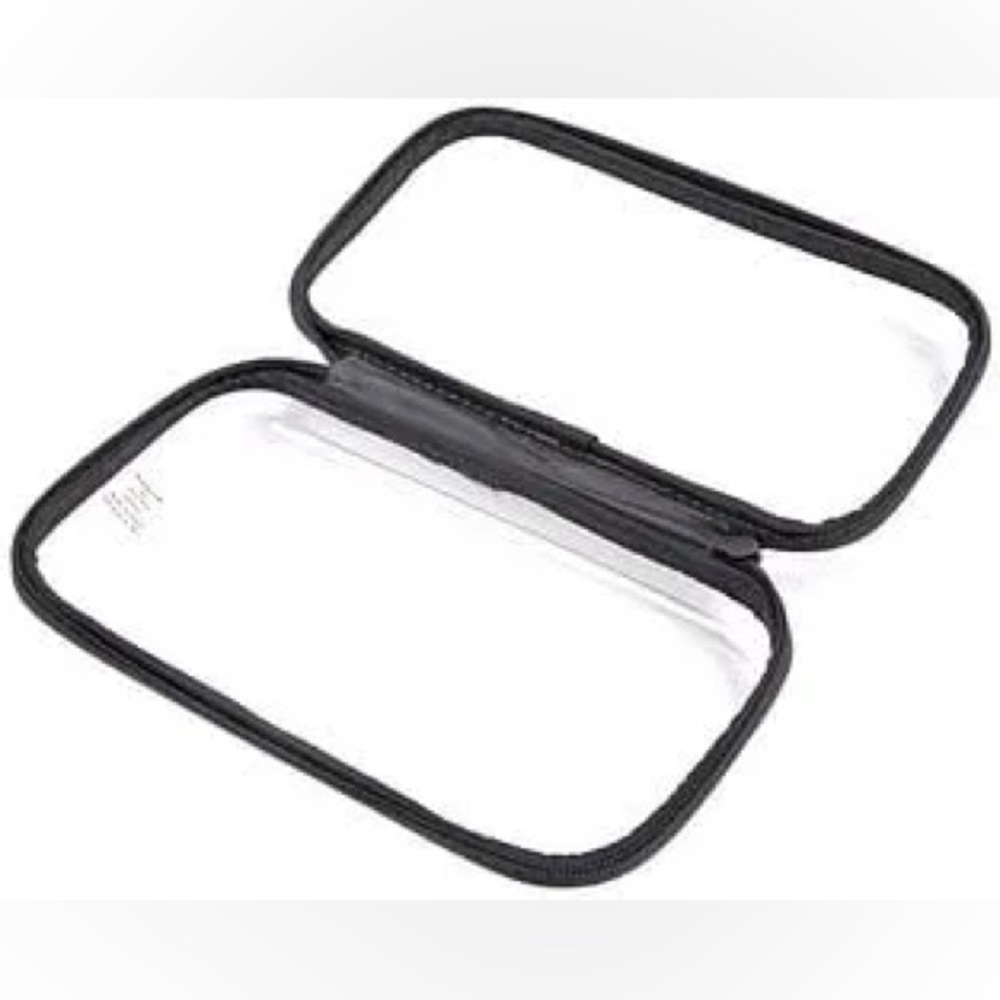 PEP RALLY COLLECTION Clear Pencil Case Pouch in Black